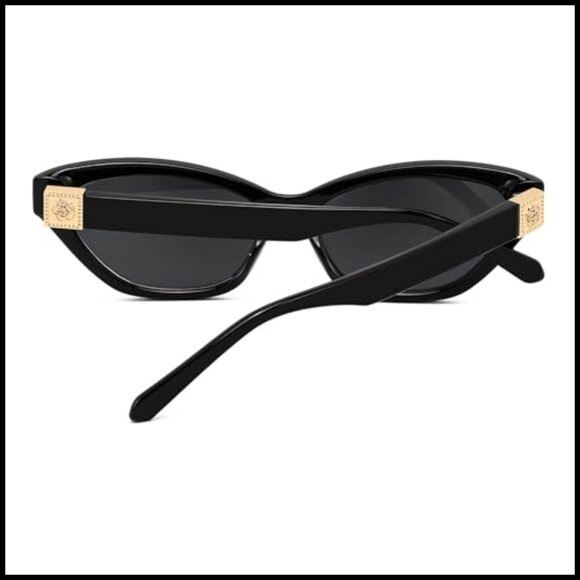 Retro Cat Eye Sunglasses UV400 Protection Plastic Frame main image 2